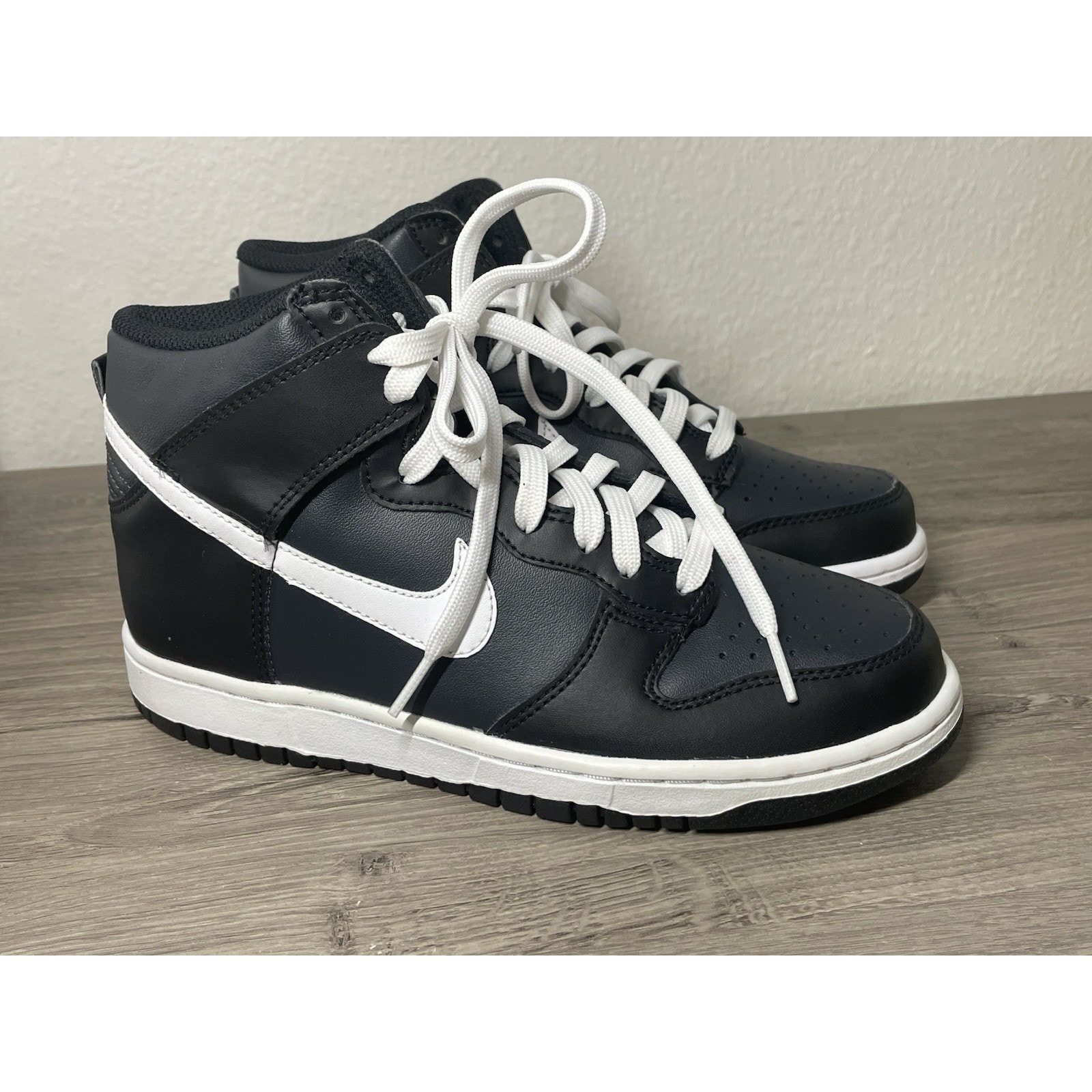 Nike Dunk High Gs "Venom" Anthracite Black White Dh9751-001 Boys Size 6y